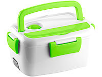 Rosenstein & Söhne Elektrische Thermo-Lunchbox mit 2 Fächern und Löffel, 40 Watt; Lunchbox-Sets Lunchbox-Sets Lunchbox-Sets 