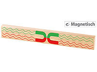Rosenstein & Söhne Durchgehende Magnet-Messerleiste aus echtem Eichen-Holz, massiv, 36 cm