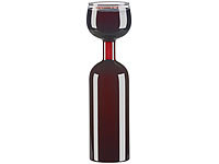 Rosenstein & Söhne 2in1-Weinflasche und XXL-Glas aus Echtglas, 750 ml; Pump-Isolierkannen Pump-Isolierkannen Pump-Isolierkannen Pump-Isolierkannen 