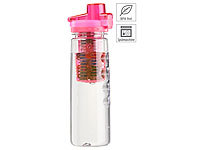 Rosenstein & Söhne Tritan-Trinkflasche mit Fruchtbehälter, BPA-frei, 800 ml, pink; Smoothie-Maker Smoothie-Maker Smoothie-Maker Smoothie-Maker Smoothie-Maker 