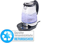 Rosenstein & Söhne Digitaler Glas-Wasserkocher, Temperaturwahl, Versandrückläufer